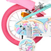 Volare unicorn kinderfiets - meisjes - 12 inch - groen - twee handremmen