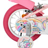 Volare unicorn kinderfiets - meisjes - 12 inch - roze - twee handremmen