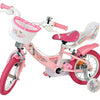 Volare unicorn kinderfiets - meisjes - 12 inch - roze - twee handremmen