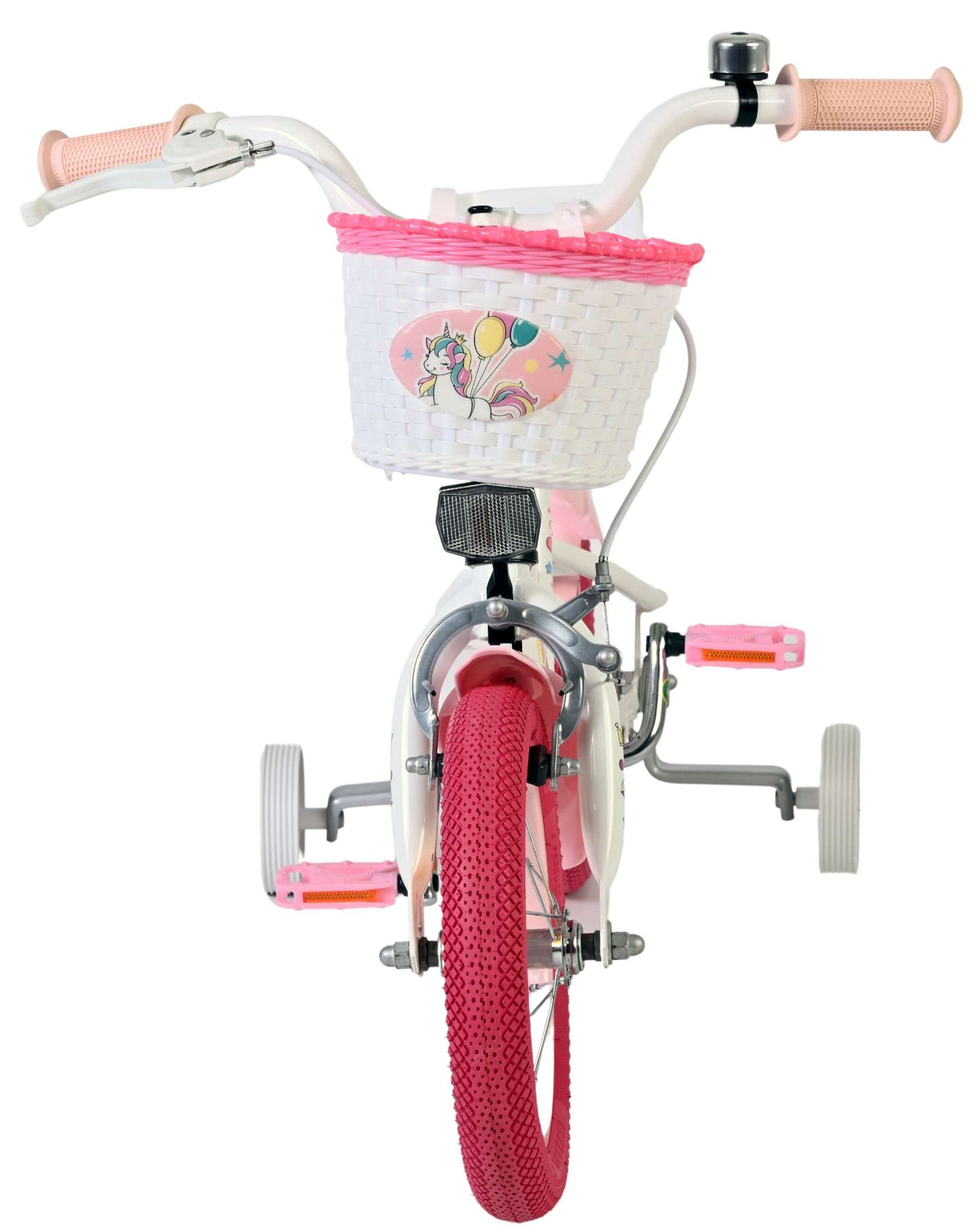 Volare unicorn kinderfiets - meisjes - 12 inch - wit