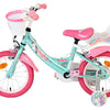Volare unicorn kinderfiets - meisjes - 14 inch - groen - twee handremmen