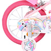Volare unicorn kinderfiets - meisjes - 14 inch - roze - twee handremmen