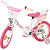 Volare unicorn kinderfiets - meisjes - 14 inch - wit