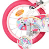 Volare unicorn kinderfiets - meisjes - 14 inch - wit - twee handremmen