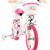 Volare unicorn kinderfiets - meisjes - 14 inch - wit - twee handremmen