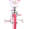 Volare unicorn kinderfiets - meisjes - 14 inch - wit - twee handremmen
