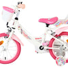 Volare unicorn kinderfiets - meisjes - 14 inch - wit - twee handremmen