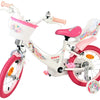 Volare unicorn kinderfiets - meisjes - 14 inch - wit - twee handremmen