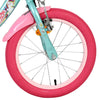 Volare unicorn kinderfiets - meisjes - 16 inch - groen - twee handremmen