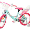 Volare unicorn kinderfiets - meisjes - 16 inch - groen - twee handremmen