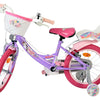 Volare unicorn kinderfiets - meisjes - 16 inch - paars - twee handremmen