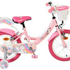 Volare unicorn kinderfiets - meisjes - 16 inch - roze - twee handremmen
