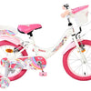 Volare unicorn kinderfiets - meisjes - 16 inch - wit - twee handremmen