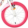 Volare unicorn kinderfiets - meisjes - 16 inch - wit - twee handremmen