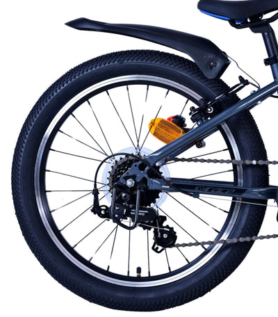 Volare xc race kinderfiets - 20 inch - 7 speed - blauw grijs