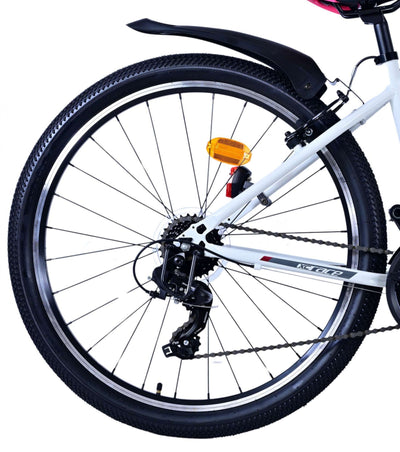 Volare xc race kinderfiets - 26 inch - 21 speed - wit roze