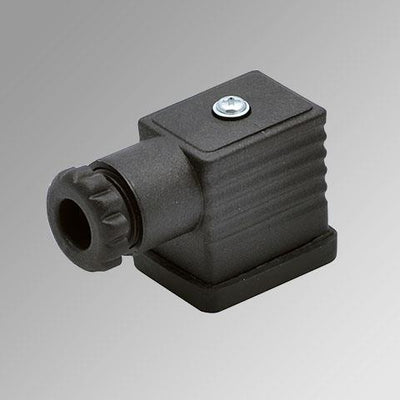 Metal work stekker standaard 22mm zwart