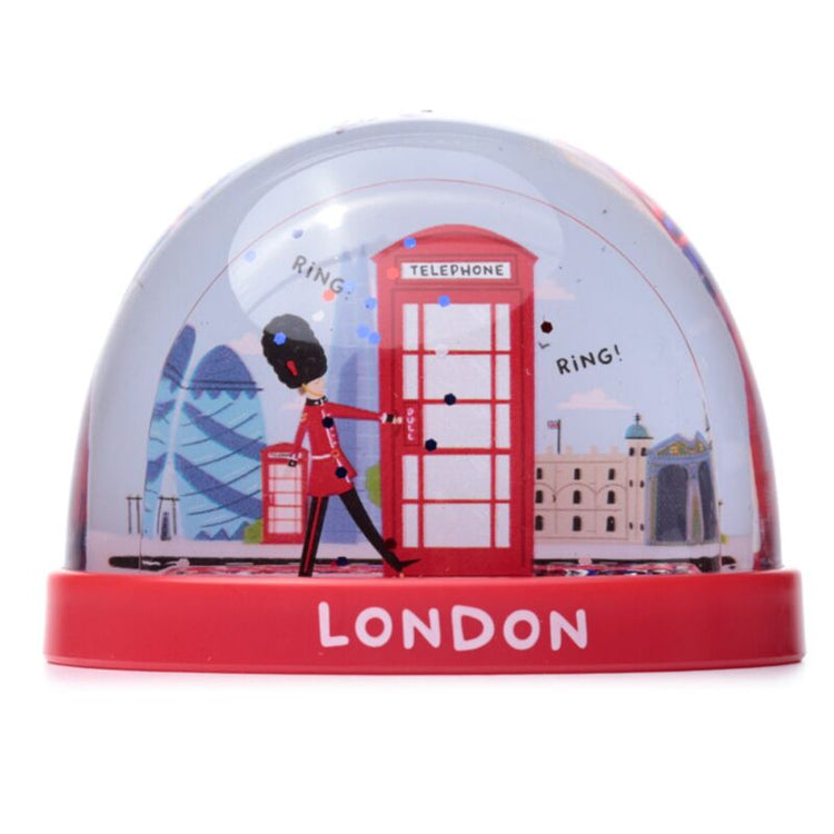 Londen souvenir rode telefooncel koninklijke wachter sneeuwbol m