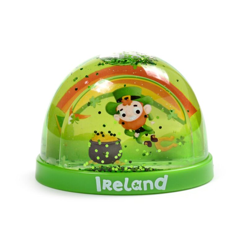 Iers geluk ierland medium glitter sneeuwbol