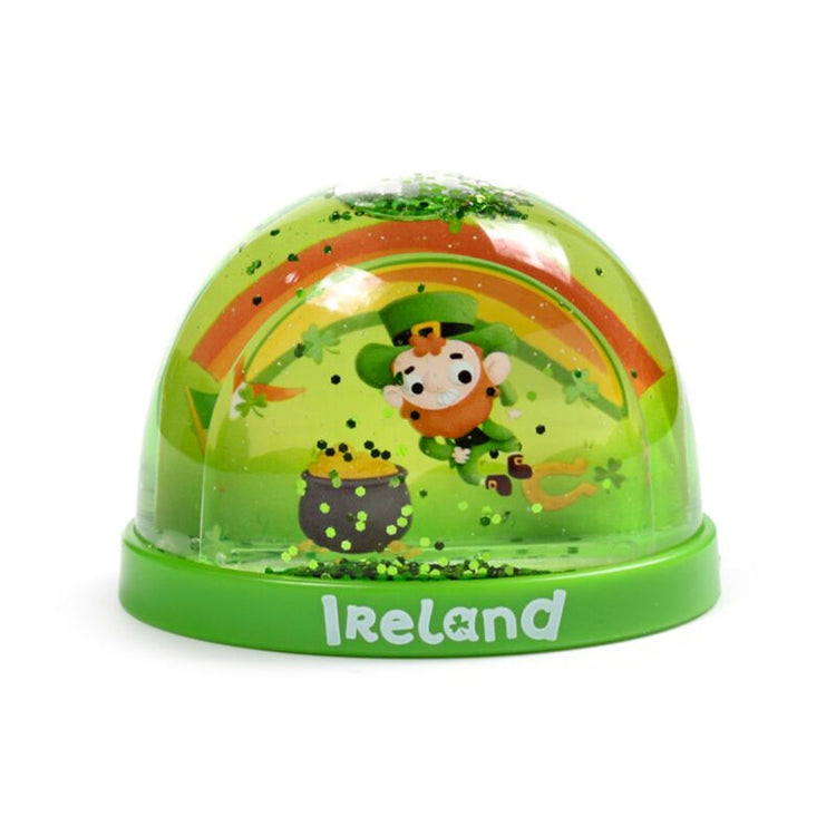 Iers geluk ierland medium glitter sneeuwbol