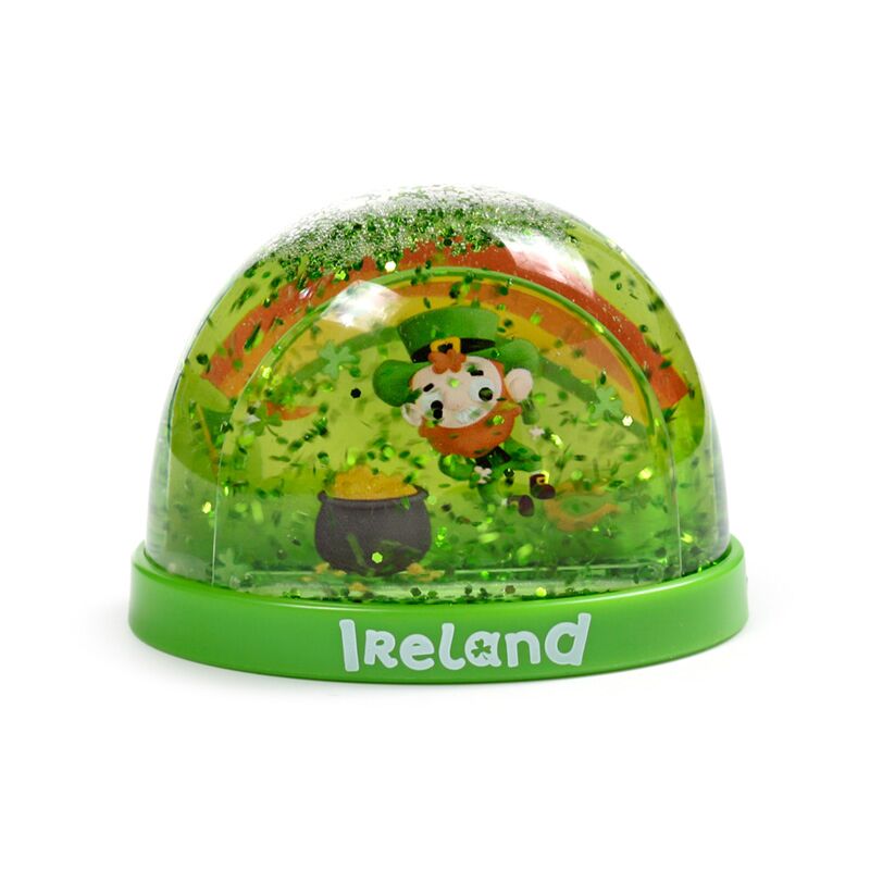 Iers geluk ierland medium glitter sneeuwbol