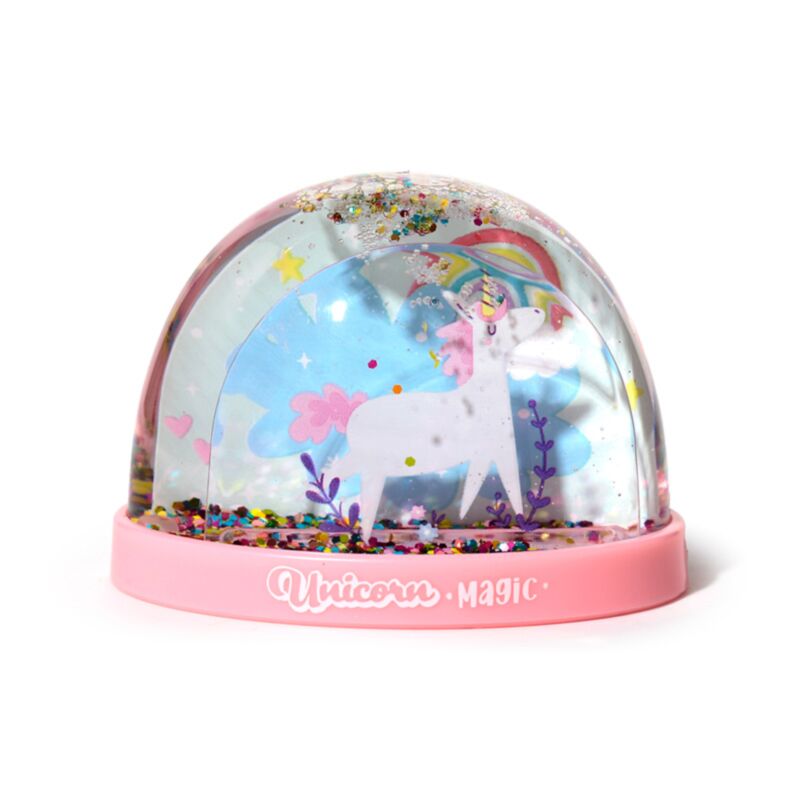 Unicorn magic medium glitter sneeuwbol
