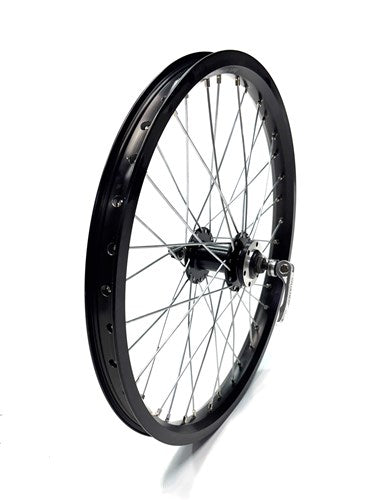 Voorwiel 20x1.75 schijfrem zwart spaak 13 o.a. bakfiets