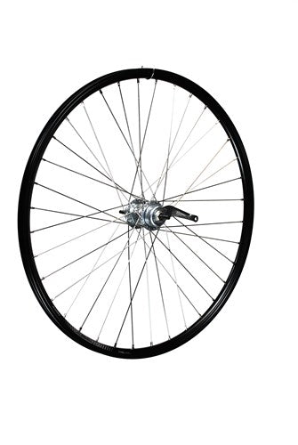 Achterwiel 28 inch 622 zwart 3v remnaaf spaak 13 dynamic