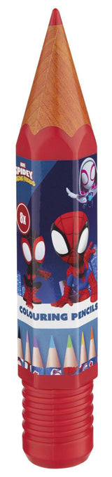 Disney spidey stitch frozen 8 kleurpotloden in potloodverpakking - afbeelding 2