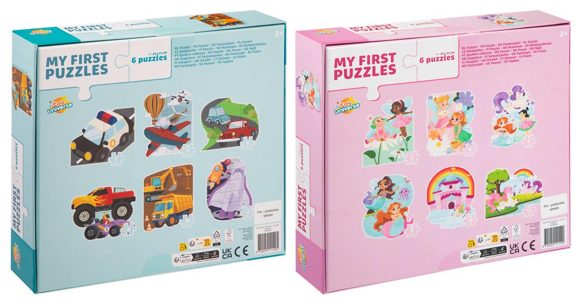 Toy universe my first puzzle 6-in-1 vormenpuzzel