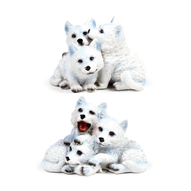 Wolf puppy trio