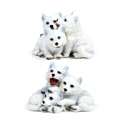 Wolf puppy trio