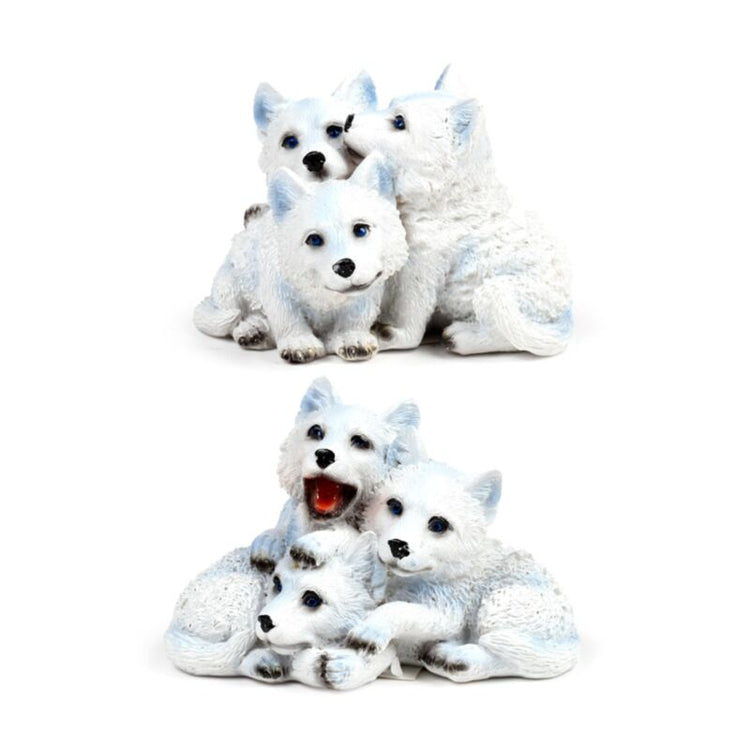 Wolf puppy trio