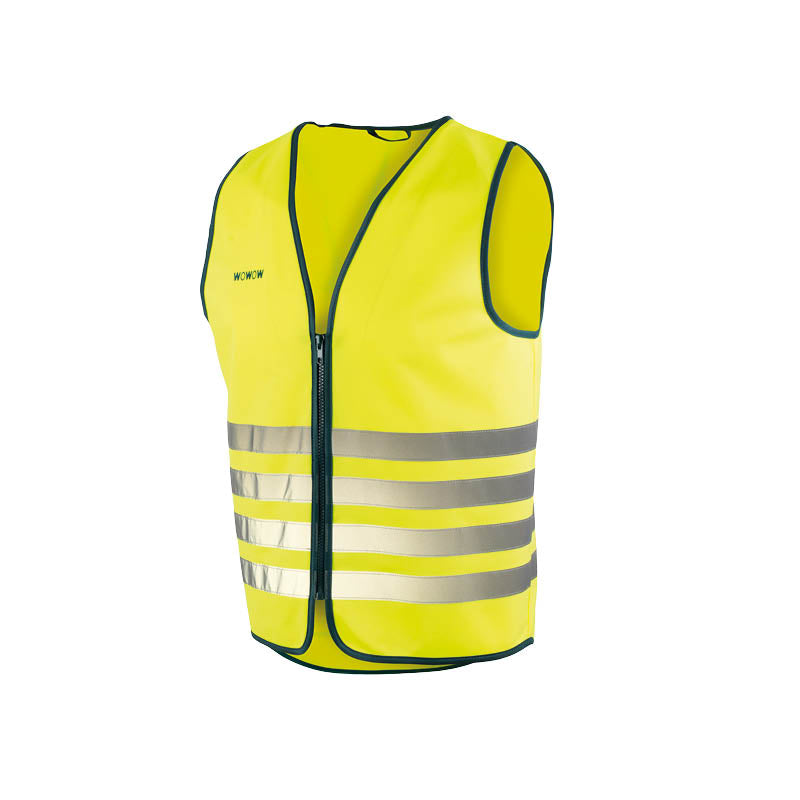 Wowow big fun jacket - fietsjas fluo met rits - veiligheidsjas ce en 17353- xl