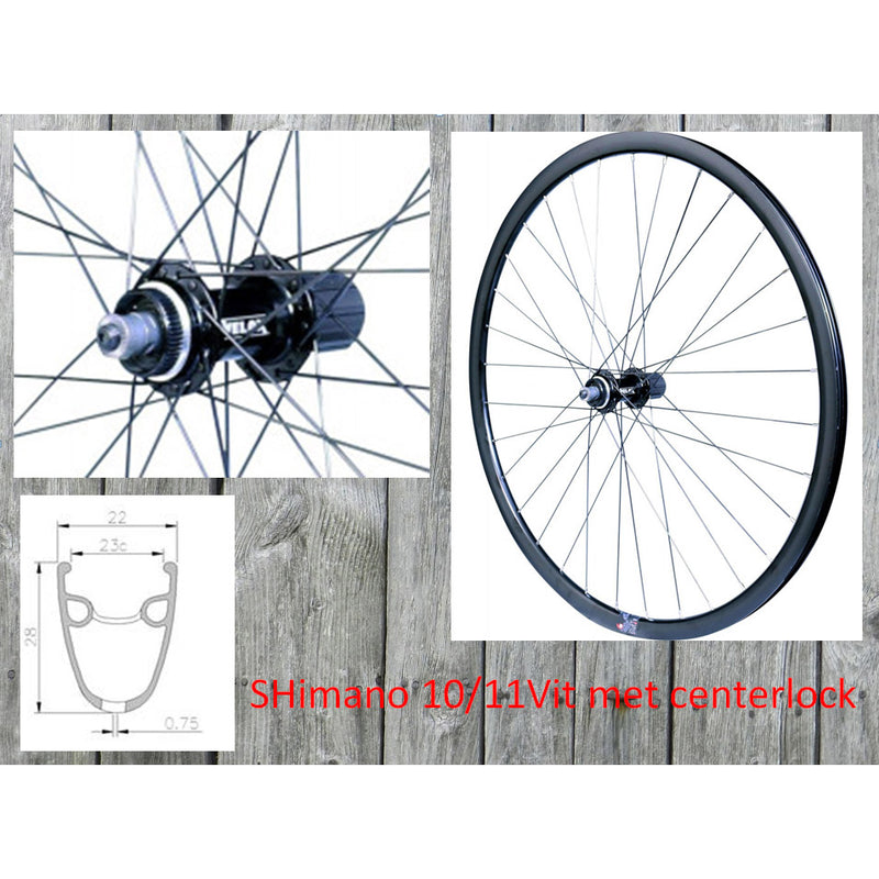 Velox achterwiel 28 11v qr hybride gravel disc cl 135mm