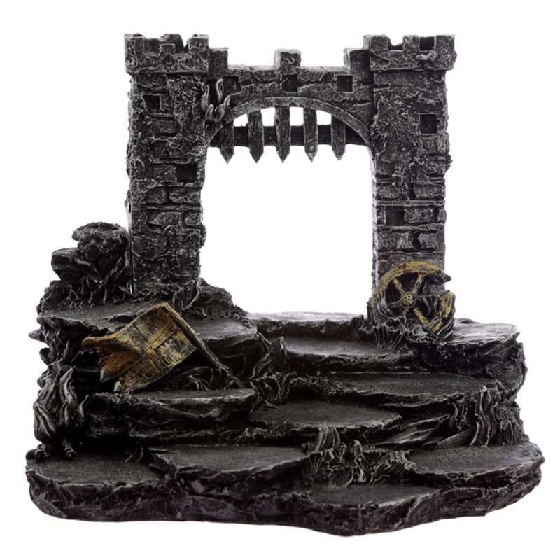 Middeleeuwse ridder miniatuur beeldjes display stand