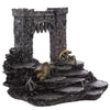Middeleeuwse ridder miniatuur beeldjes display stand