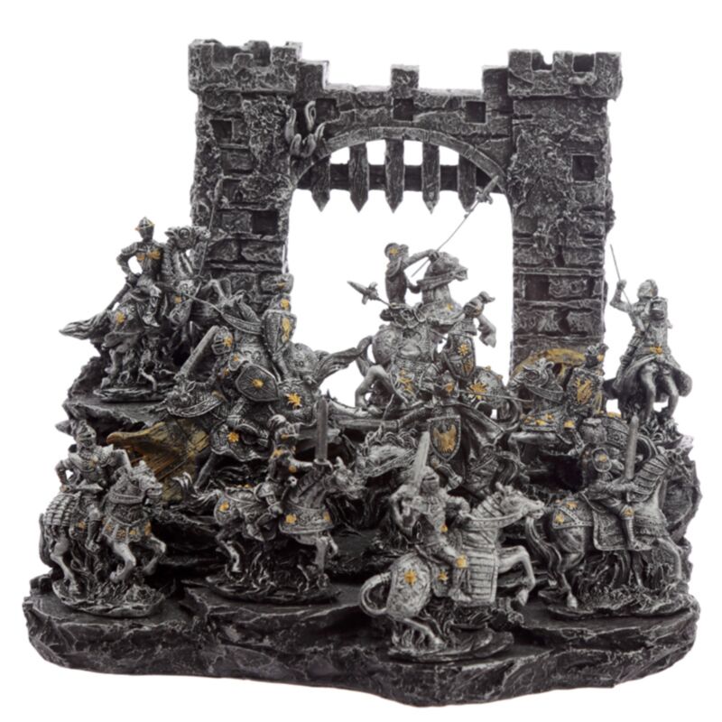 Middeleeuwse ridder miniatuur beeldjes