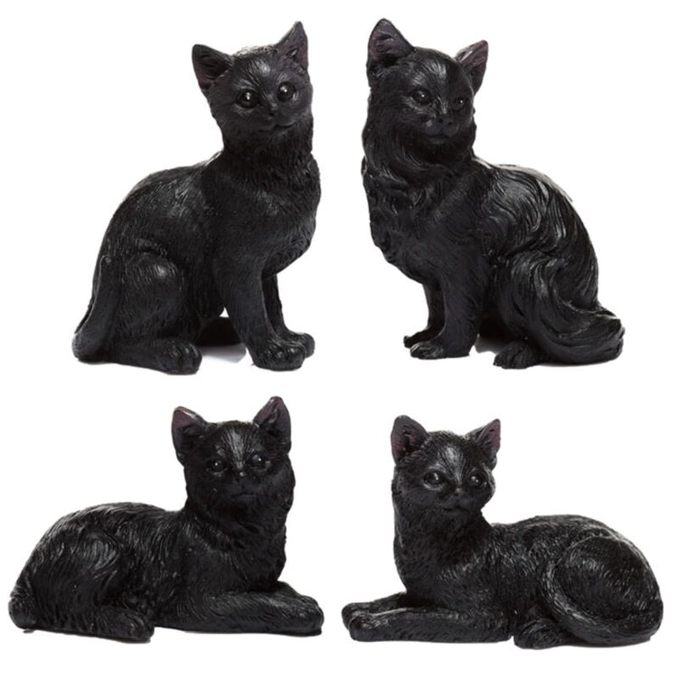 Zwarte kat miniatuur beeldjes
