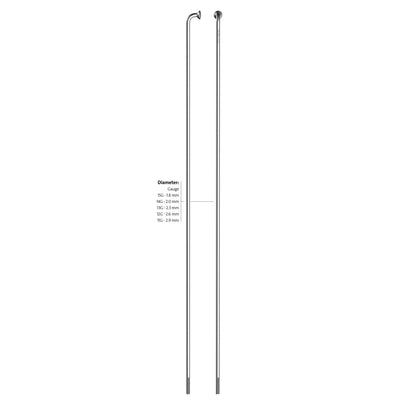 Sapim spaak 14-152 leader rvs zonder nippel (100st)