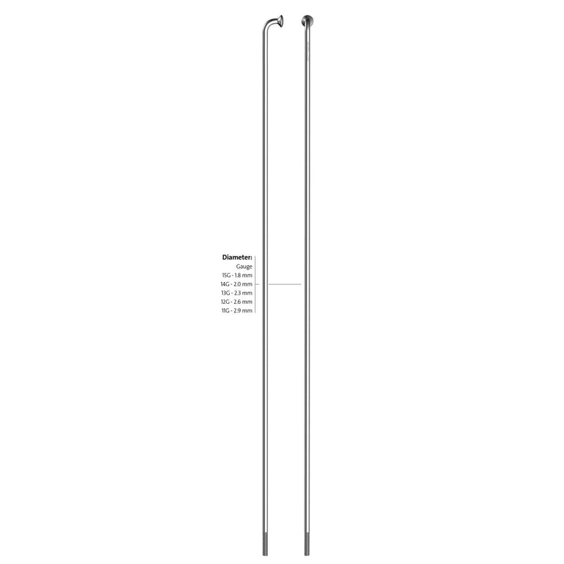 Sapim spaak 13-224 leader rvs zonder nippel (100st)