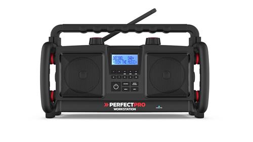 Perfectpro workstation dab+ fm bluetooth usb (oplader speler) oplaadbaar ip65 (nml)