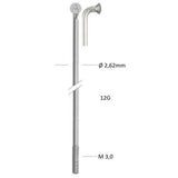 Alpina spaak zink 12-250 zonder nippel zilver (144st) - afbeelding 1