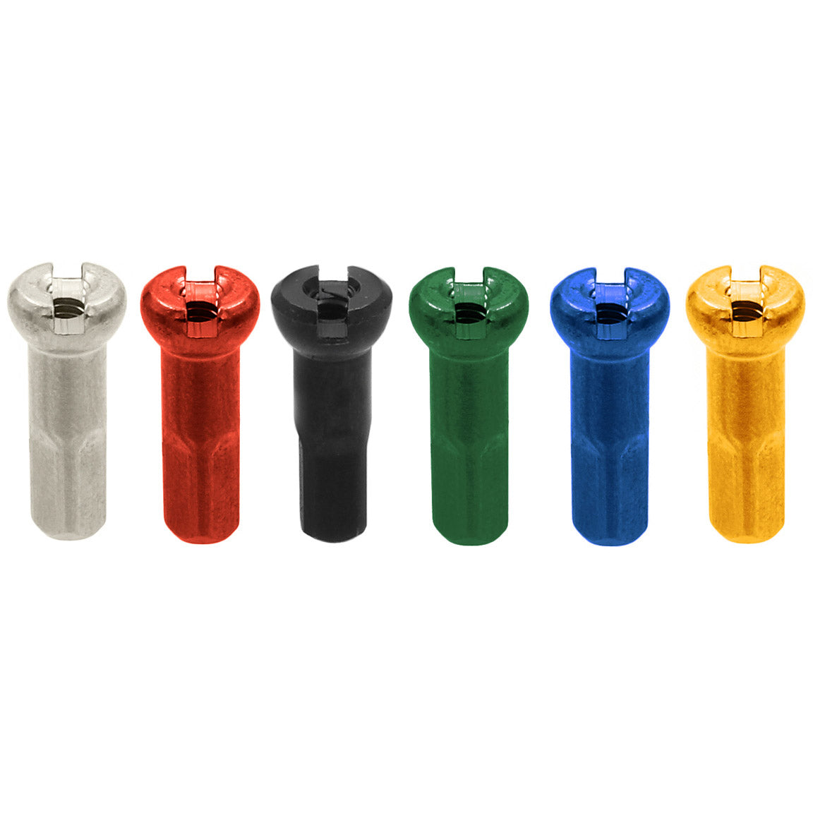 Sapim spaaknippel 14 polyax 14mm geel aluminium (100st)