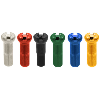 Sapim spaaknippel 14 polyax 14mm geel aluminium (100st)