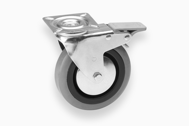 Metafranc zwenkwiel 100mm ru vastz. gr w - wu0800750