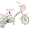 Woezel Pip Kinderfiets - Meisjes - 10 inch - Mint Blauw Roze - Doortrapper