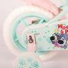 Woezel Pip Kinderfiets - Meisjes - 10 inch - Mint Blauw Roze - Doortrapper