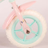 Woezel Pip Kinderfiets - Meisjes - 10 inch - Mint Blauw Roze - Doortrapper