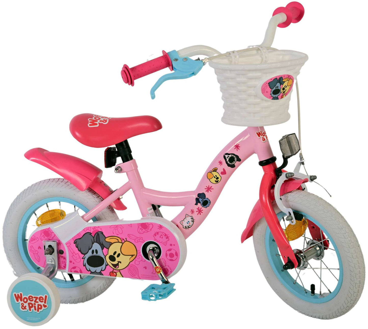 Woezel Pip Pip Kinderfiets Meisjes 12 inch Roze